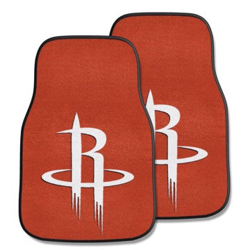 Wholesale-Houston Rockets 2-pc Carpet Car Mat Set NBA Auto Floor Mat - 2 piece Set - 17" x 27" SKU: 9275