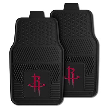 Wholesale-Houston Rockets 2-pc Vinyl Car Mat Set NBA Auto Floor Mat - 2 piece Set - 17" x 27" SKU: 9276