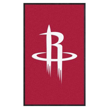 Wholesale-Houston Rockets 3X5 High-Traffic Mat with Rubber Backing NBA Commercial Mat - Portrait Orientation - Indoor - 33.5" x 57" SKU: 9916