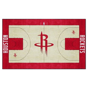 Wholesale-Houston Rockets 6X10 Plush NBA Plush Area Rug - 70" x 117" SKU: 34439