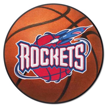 Wholesale-Houston Rockets Basketball Mat - Retro Collection NBA Accent Rug - Round - 27" diameter SKU: 35303