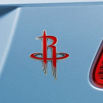 Wholesale-Houston Rockets Emblem NBA Exterior Auto Accessory - Color Emblem - 3" x 3.2" SKU: 25013