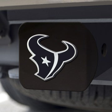 Wholesale-Houston Texans Hitch Cover NFL Chrome Emblem on Black Hitch - 3.4" x 4" SKU: 21530