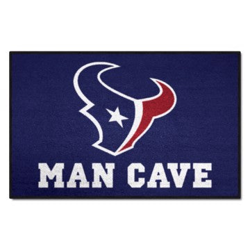 Wholesale-Houston Texans Man Cave Starter NFL Accent Rug - 19" x 30" SKU: 14309