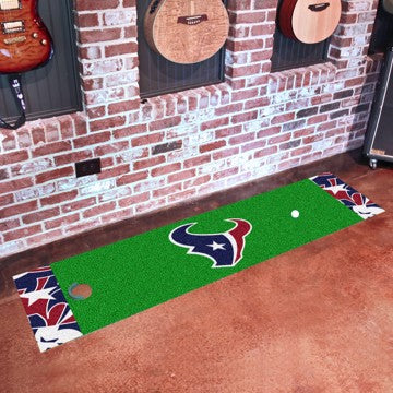 Wholesale-Houston Texans NFL x FIT Putting Green Mat NFL Golf Accessory - 18" x 72" SKU: 23273