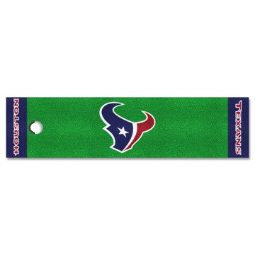 Wholesale-Houston Texans Putting Green Mat NFL Golf Accessory - 18" x 72" SKU: 9013