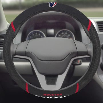 Wholesale-Houston Texans Steering Wheel Cover NFL Universal Fit - 14.5" to 15.5" SKU: 21396