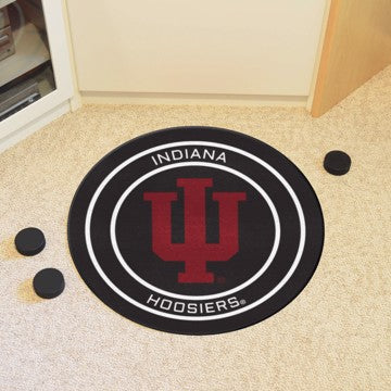 Wholesale-Indiana Hooisers Hockey Puck Rug - 27in. Diameter SKU: 33180