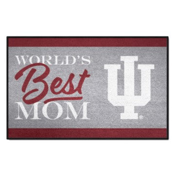 Wholesale-Indiana Hooisers Starter Mat - World's Best Mom 19"x30" SKU: 34545