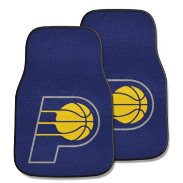Wholesale-Indiana Pacers 2-pc Carpet Car Mat Set NBA Auto Floor Mat - 2 piece Set - 17" x 27" SKU: 9283