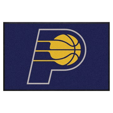 Wholesale-Indiana Pacers 4X6 High-Traffic Mat with Rubber Backing NBA Commercial Mat - Landscape Orientation - Indoor - 43" x 67" SKU: 9919
