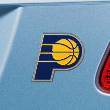 Wholesale-Indiana Pacers Emblem - Color NBA Exterior Auto Accessory - Color Emblem - 3" x 3.2" SKU: 22217