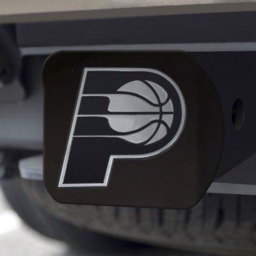 Wholesale-Indiana Pacers Hitch Cover NBA Chrome Emblem on Black Hitch - 3.4" x 4" SKU: 21328