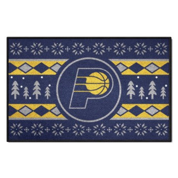 Wholesale-Indiana Pacers Holiday Sweater Starter Mat NBA Accent Rug - 19" x 30" SKU: 26826
