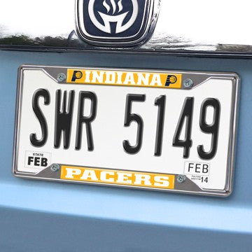 Wholesale-Indiana Pacers License Plate Frame NBA Exterior Auto Accessory - 6.25" x 12.25" SKU: 20861