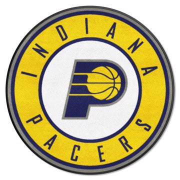 Wholesale-Indiana Pacers Roundel Mat NBA Accent Rug - Round - 27" diameter SKU: 18837