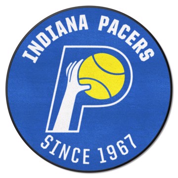 Wholesale-Indiana Pacers Roundel Mat - Retro Collection NBA Accent Rug - Round - 27" diameter SKU: 35307