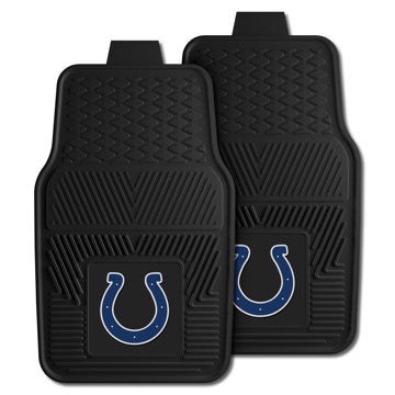 Wholesale-Indianapolis Colts 2-pc Vinyl Car Mat Set NFL Auto Floor Mat - 2 piece Set - 17" x 27" SKU: 8769