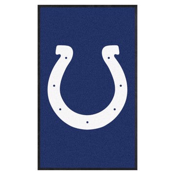 Wholesale-Indianapolis Colts 3X5 High-Traffic Mat with Durable Rubber Backing NFL Commercial Mat - Portrait Orientation - Indoor - 33.5" x 57" SKU: 6713