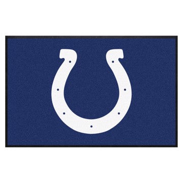 Wholesale-Indianapolis Colts 4X6 High-Traffic Mat with Durable Rubber Backing 43"x67" - Landscape Orientation - Indoor SKU: 9885