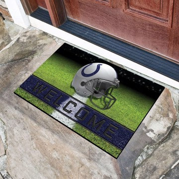 Wholesale-Indianapolis Colts Crumb Rubber Door Mat NFL Outdoor Door Mat - 18" x 30" SKU: 19946