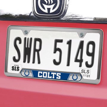 Wholesale-Indianapolis Colts Embossed License Plate Frame NFL Exterior Auto Accessory - 6.25" x 12.25" SKU: 61954