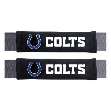 Wholesale-Indianapolis Colts Embroidered Seatbelt Pad - Pair NFL Interior Auto Accessory - 2 Pieces SKU: 32046
