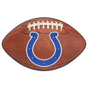 Wholesale-Indianapolis Colts Football Mat NFL Accent Rug - Shaped - 20.5" x 32.5" SKU: 5749