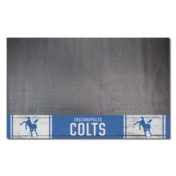 Wholesale-Indianapolis Colts Grill Mat - Retro Collection NFL Vinyl Mat - 26" x 42" SKU: 32609