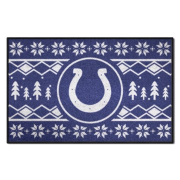 Wholesale-Indianapolis Colts Holiday Sweater Starter Mat NFL Accent Rug - 19" x 30" SKU: 26203