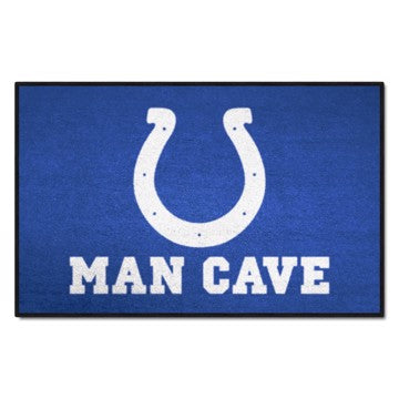 Wholesale-Indianapolis Colts Man Cave Starter NFL Accent Rug - 19" x 30" SKU: 14313