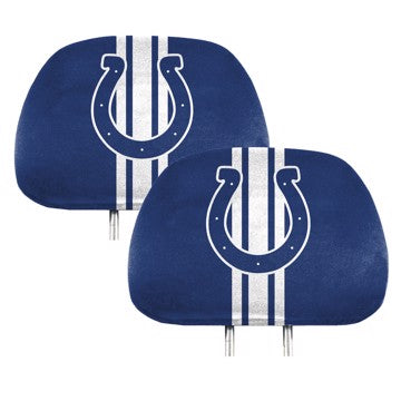 Wholesale-Indianapolis Colts Printed Headrest Cover NFL Universal Fit - 10" x 13" SKU: 62014