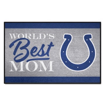 Wholesale-Indianapolis Colts Starter Mat - World's Best Mom NFL Accent Rug - 19" x 30" SKU: 18029