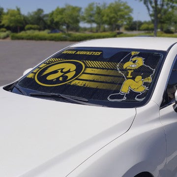 Wholesale-Iowa Auto Shade University of Iowa Auto Shade 59" x 29.5" - Primary Logo, Alternate Logo and Wordmark SKU: 60008