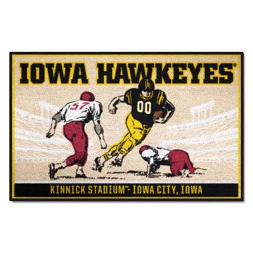 Wholesale-Iowa Hawkeyes Starter Mat - Ticket 19"x30" SKU: 28109