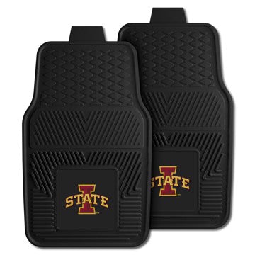 Wholesale-Iowa State Cyclones 2-pc Vinyl Car Mat Set 17in. x 27in. - 2 Pieces SKU: 12757