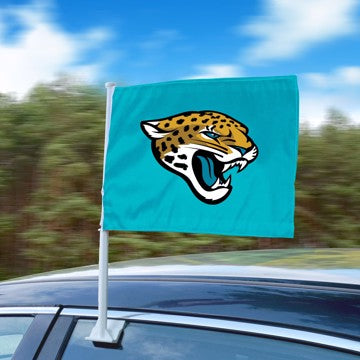 Wholesale-Jacksonville Jaguars Car Flag NFL Auto Flag - 1 Piece - 11" x 14" SKU: 26143