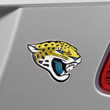 Wholesale-Jacksonville Jaguars Embossed Color Emblem NFL Exterior Auto Accessory - Aluminum Color SKU: 60458