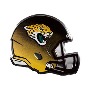 Wholesale-Jacksonville Jaguars Embossed Helmet Emblem NFL Exterior Auto Accessory - Aluminum Color SKU: 60692