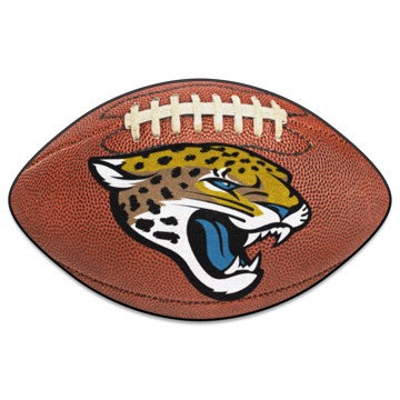 Wholesale-Jacksonville Jaguars Football Mat NFL Accent Rug - Shaped - 20.5" x 32.5" SKU: 5778