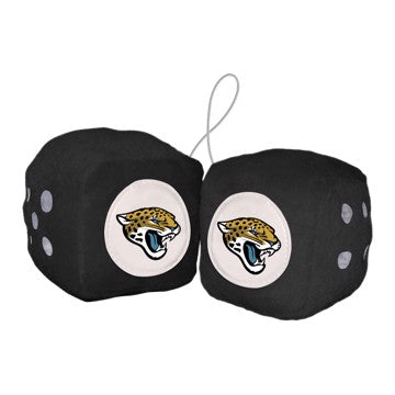 Wholesale-Jacksonville Jaguars Fuzzy Dice NFL 3" Cubes SKU: 31982