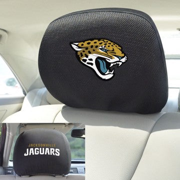 Wholesale-Jacksonville Jaguars Headrest Cover NFL Universal Fit - 10" x 13" SKU: 12502