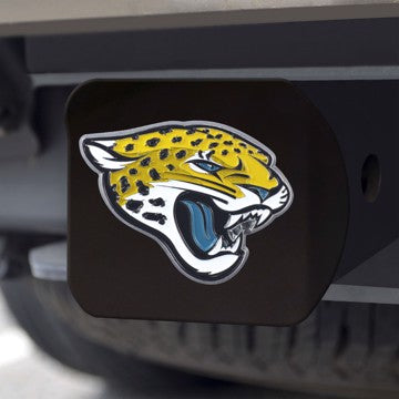 Wholesale-Jacksonville Jaguars Hitch Cover NFL Color Emblem on Black Hitch - 3.4" x 4" SKU: 22571