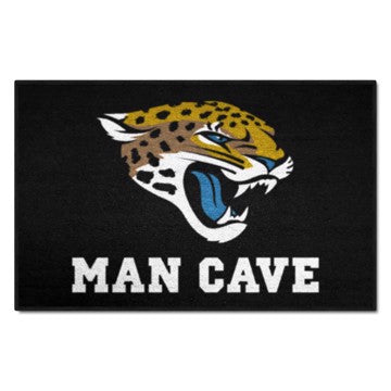 Wholesale-Jacksonville Jaguars Man Cave Starter NFL Accent Rug - 19" x 30" SKU: 14317