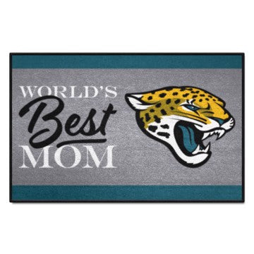 Wholesale-Jacksonville Jaguars Starter Mat - World's Best Mom NFL Accent Rug - 19" x 30" SKU: 18030