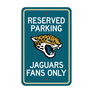 Wholesale-Jacksonville Jaguars Team Color Reserved Parking Sign Décor 18in. X 11.5in. Lightweight NFL Lightweight Décor - 18" X 11.5" SKU: 32163