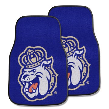 Wholesale-James Madison Dukes 2-pc Carpet Car Mat Set 17in. x 27in. - 2 Pieces SKU: 5257