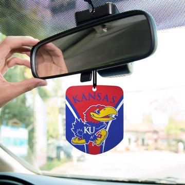 Wholesale-Kansas Air Freshener 2-pk University of Kansas Air Freshener 2-pk 2.75” x 3.5” - "Jayhawk" Logo & Wordmark SKU: 61615