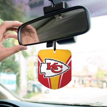 Wholesale-Kansas City Chiefs Air Freshener 2-pk NFL Interior Auto Accessory - 2 Piece SKU: 61574