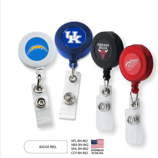 {{ Wholesale }} Kansas City Chiefs Badge Reels 